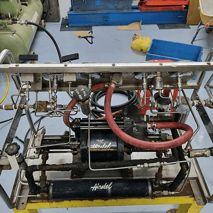 Haskel gas booster servicing